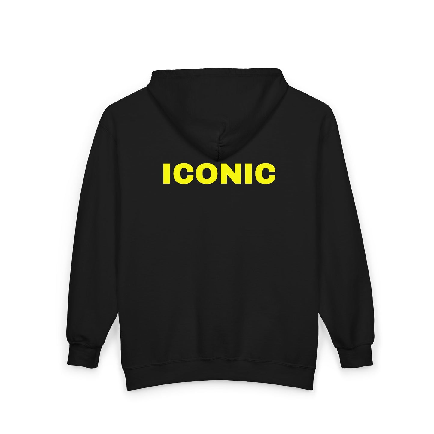 Iconic Black Woman Full-Zip Hoodie — Afro Headwrap Portrait Zip-Up