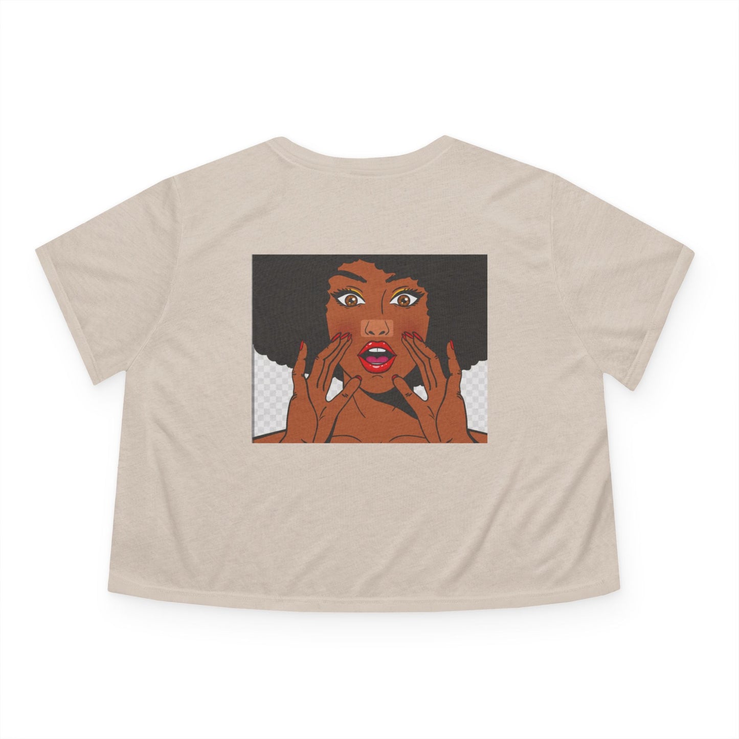 Be Mine Cropped Tee — Retro Pop Art Valentine Women's Top