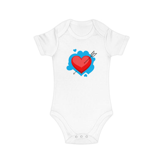 Baby Bodysuit — Cute Heart & Arrow Graphic Infant One-Piece (Valentine’s/Newborn Gift)